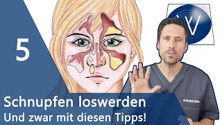 Schnupfen schnell loswerden 5 Tipps bei Schnupfen amp Erkältung  Von Nasenspray über Sport bis Zink [upl. by Corkhill]