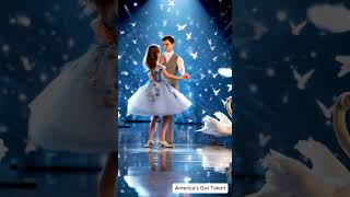 Beautiful girl dancing with swan and magical transformation agt america americagottelent dance [upl. by Sherborn]