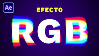 📷 ABERRACIÓN CROMÁTICA RGB en After Effects  Separación de color [upl. by Aubrette]