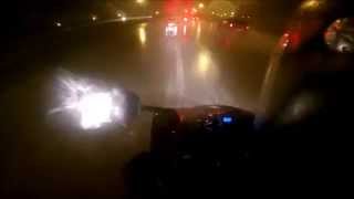 Hydroplaning A Motorcycle On The Interstate [upl. by Malena828]