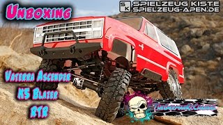 Unboxing 1986 Chevrolet Blazer 110 4WD Ascender RTR Scale Crawler von Vaterra [upl. by Evars]