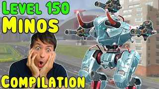 Level 150 MINOS Battle Montage Max Titan Power War Robots Gameplay WR [upl. by Kudva]