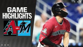 Dbacks vs Marlins Game Highlights 81924  MLB Highlights [upl. by Faustena880]