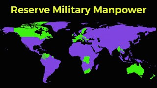 Map Reserve Military Manpower by Country 2024 [upl. by Watts716]