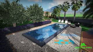 Massimo Pennisi Garden designer progettazione giardino con piscina [upl. by Nylidnam]