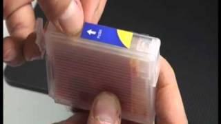 EPSON refillable cartridges refill instruction [upl. by Sinnal]