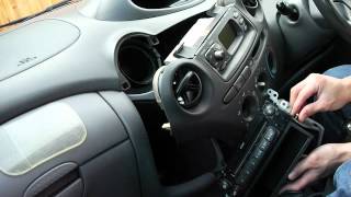 How To Remove Toyota Yaris Head Unit CD Player [upl. by Sucramej]