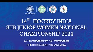 14th Hockey India SubJunior Women National Championship 2024 Secunderabad Telangana [upl. by Kirit]