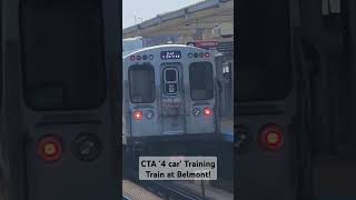 ctatrain CTA 4 car Training Train at Belmont  822024 2 [upl. by Adnol176]