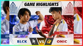 THE BEST OF THE BEST BLCK VS ONIC HIGHLIGHTS MPL PH S9 WEEK 1 DAY 1 [upl. by Ricard]