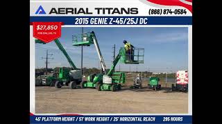 2015 GENIE Z4525J DC SN6901 FOR SALE boomlift genie [upl. by Rosalie746]