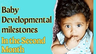 Newborn Baby Developmental Milestones in the Second Month  2nd Month Development Milestones [upl. by Tai]