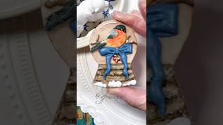 🎄Christmas snow globe cookie decorating with royal icing cookiedecorating christmas satisfying [upl. by Robin]