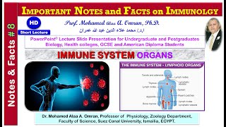 IMPORTANT NOTES and FACTS on IMMUNOLGY  Immune System Organs [upl. by Nalyorf]