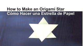 How to Make an Origami Star Night Sky Arts amp Crafts  Cómo Hacer una Estrella de Papel Manualidades [upl. by Nylidnarb]