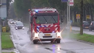 Brandweer politie en Sanquin Bloedvoorziening met spoed in Gorinchem [upl. by Aivitnahs]