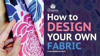 How to design your own fabric Stepbystep fabric design tutorial with final fabric example [upl. by Bish]