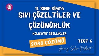 SIVI ÇÖZELTİLER VE ÇÖZÜNÜRLÜK 6 KOLİGATİF ÖZELLİKLER [upl. by Killen]