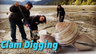 CLAM DIGGING  BAMBERTON PROVINCIAL PARK  Filipino Family in Canada 🇨🇦🇵🇭 [upl. by Flossi]