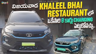 Voltran Hub at KHALEEL BHAI RESTAURANT  Vijayawada  60 Kw DC Fast Chargers  8 Cars at a Time [upl. by Ydwor]