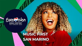 Music First with Senhit from San Marino 🇸🇲  Eurovision Song Contest 2021 [upl. by Atiekan600]