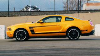 2012 Ford Mustang Boss 302 First Test [upl. by Nyrhtakyram]