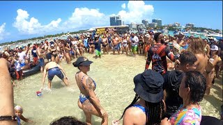 Miami Sandbar Crazy 4th of July 2021 [upl. by Nayek]