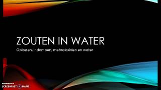 zouten in water [upl. by Descombes]