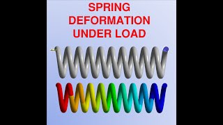 how to simulate spring  Spring Deformation  ANSYS  Simulation  Tutorial [upl. by Martineau711]