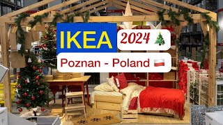 IKEA  Poznan  Poland 🇵🇱 2024 Christmas Decor 🎄 [upl. by Butcher]