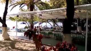 AVRA Beach hotel and tavern  Nidri Lefkas Greece [upl. by Lalaj]