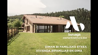 CONSTRUCCION DE VIVIENDA BIFAMILIAR DE NUEVA PLANTA EN DIMA BIZKAIA  DIMAN ETXEBIZITZA ERAIKUNTZA [upl. by Doy253]