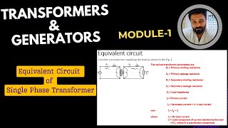 Equivalent Circuit of Single Phase Transformer equivalent equivalentresistance tandg [upl. by Wendeline156]