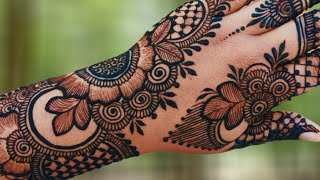 Easy Latest Mehndi Design for Back Hand Simple Easy Arabic Mehndi Design New Stylish henna design [upl. by Carlye669]