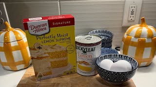 3 Ingredient Lemon Pound Cake😋 [upl. by Maryanna]