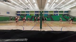 Ponoka Broncs vs Wetaskiwin Sabres JV girls volleyball 4th set [upl. by Merola973]