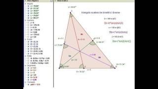 triangoli con geogebraparte prima [upl. by Ahsirt654]