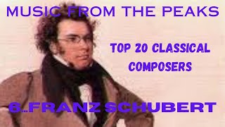 MUSIC FROM THE PEAKSTOP 20 CLASSICAL COMPOSERS6 Franz Schubert [upl. by Ollehcram439]