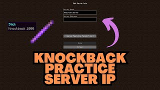 Minecraft Knockback Practice Server IP Address [upl. by Irej312]