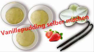 Rezept Vanillepudding selber machen mit Vanilleschote und Puderzucker [upl. by Kimmy]