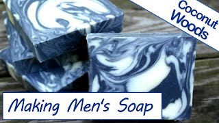 Making Soap for Men  Coconut Woods 🥥🌴 Thermal Mermaid [upl. by Alburga459]