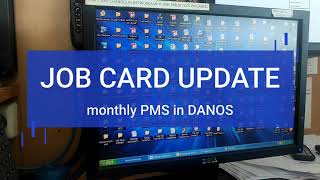 JOB CARD PMS UPDATE IN DANOS ONBOARD [upl. by Enylecoj452]