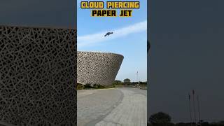 Powerful Lockheed Jet Pierces Through Clouds 101 shorts paperplane paperairplane [upl. by Salena]