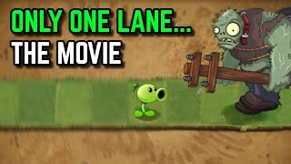 I Attempted Plants vs Zombies 2 with ONLY ONE LANE The Movie [upl. by Jethro170]