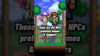 Terraria NPCs preferred biomes amp neighbors [upl. by Aketal]