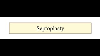 Septoplasty [upl. by Honan]