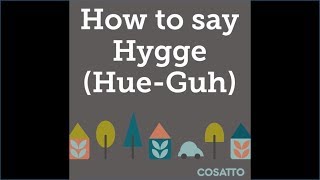 How to pronounce Hygge [upl. by Helbonia960]