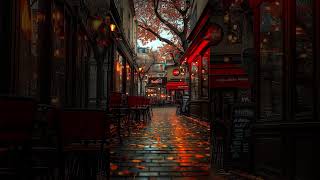 Nostalgic Autumn Café Ambience 🍂 Smooth Jazz Music for Cozy Mornings and Relaxation on the Street [upl. by Stover734]