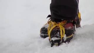 Winter skills 24 walking in crampons [upl. by Hobie]