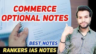 Commerce Optional Notes Review🔥 Rankers Coaching Commerce Notes  UPSC Best Commerce Notes 2021 [upl. by Nuarb]